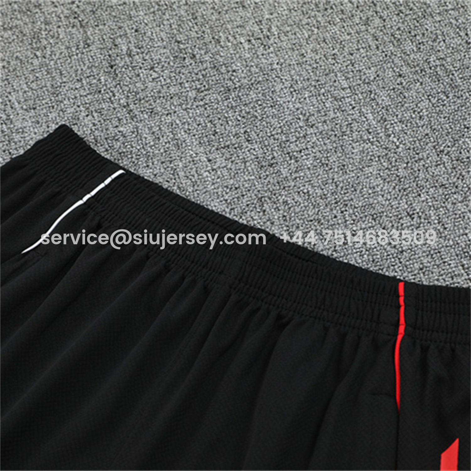 SIUjerseys-Ajax 25-26 Short-Sleeve Training Set - Black Top and Black Shorts