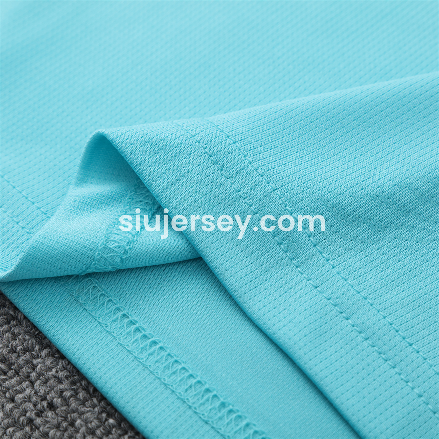 SIUjerseys-Arsenal 25-26 POLO Short-Sleeve Training Set - Cyan Top and Deep Blue Pants
