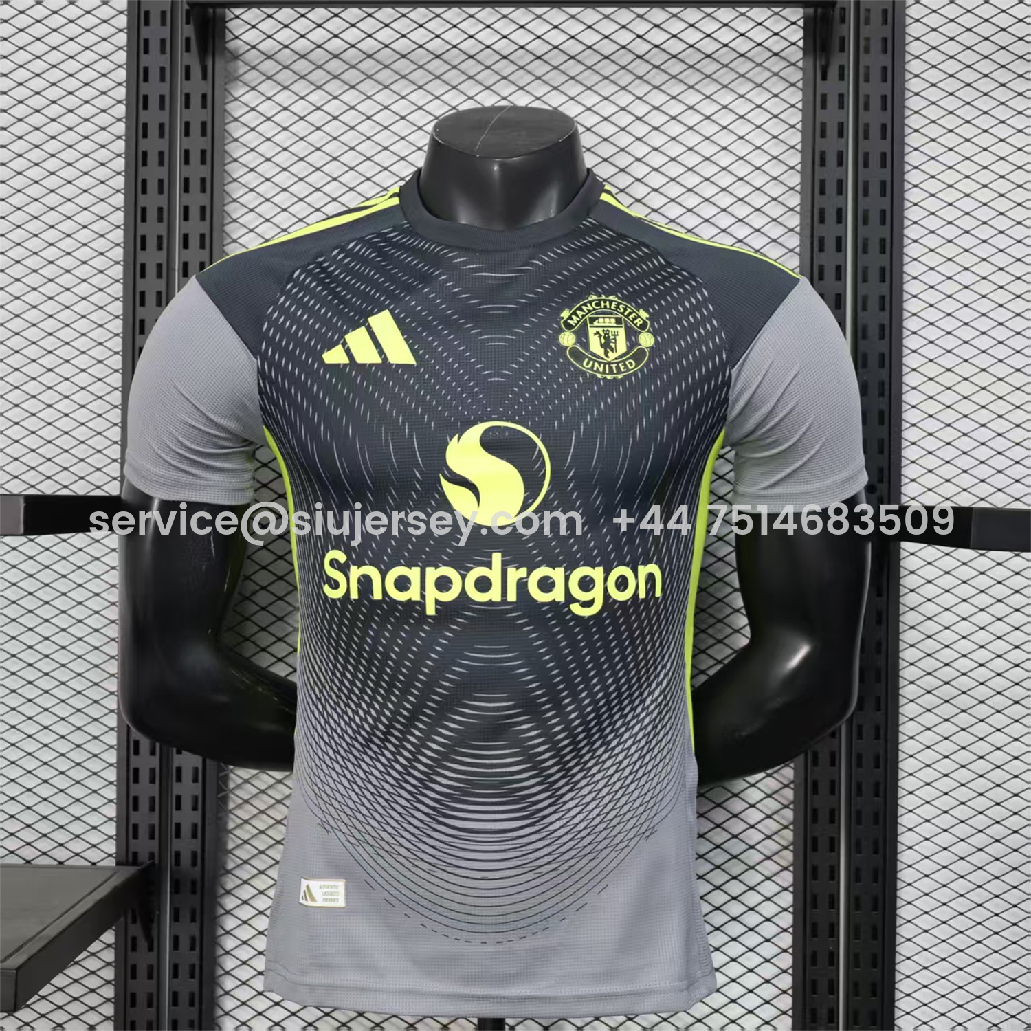 SIUjerseys-Manchester United 25-26 Black Grey Goalkeeper Jersey - Player Version