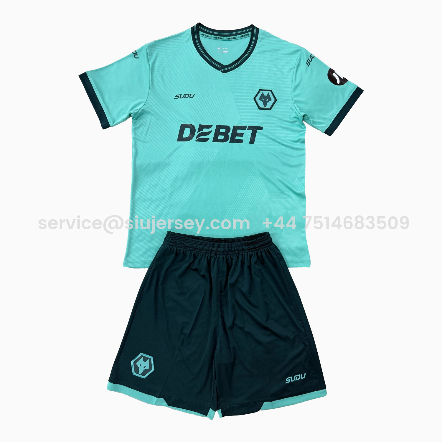 SIUjerseys-Wolverhampton Wanderers Wolves 25-26 Away Men's Adult Jersey Set - Fans Version