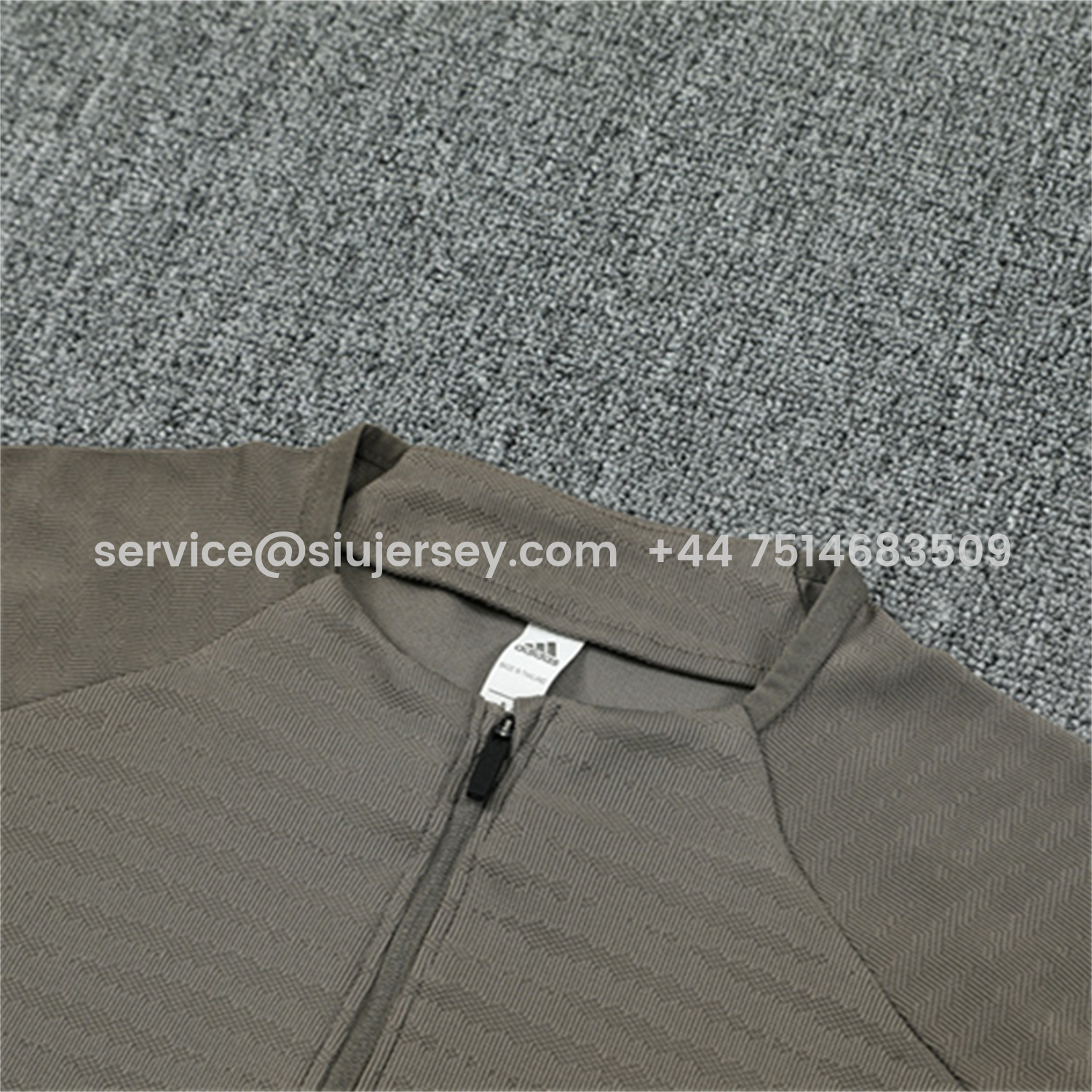 SIUjerseys-Real Madrid 25-26 Long Sleeve Training Set - Player Version - Khaki Top and Khaki Pants