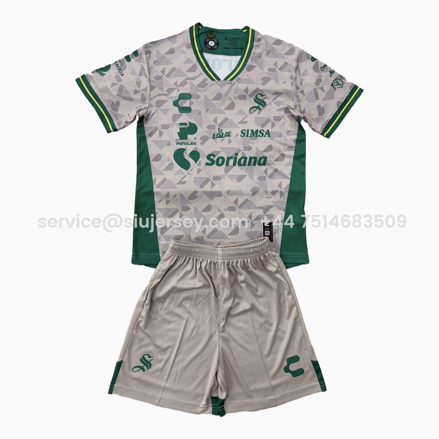 SIUjerseys-Santos Laguna 25-26 Away Kids Kit