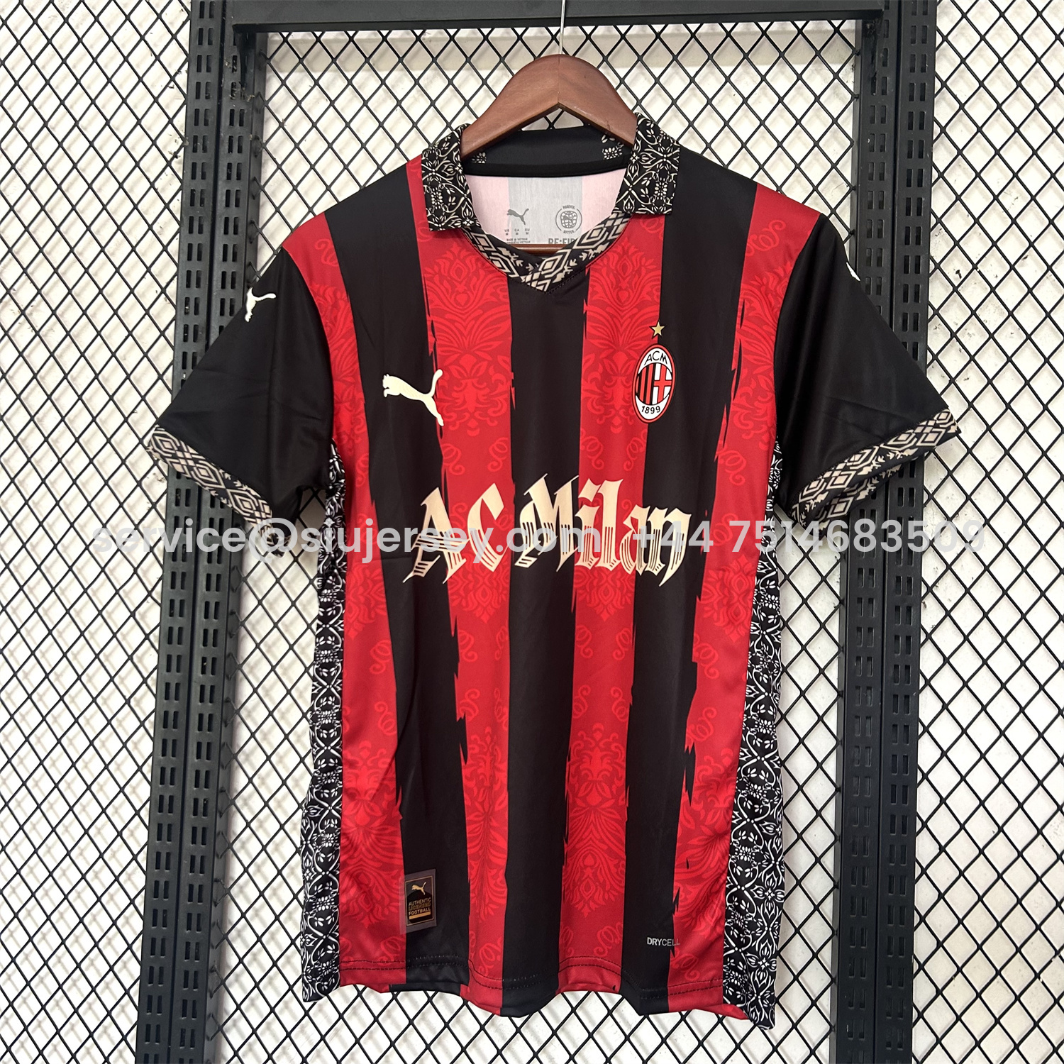 SIUjerseys-AC Milan 25-26 Red And Black Special Jersey - Fans Version