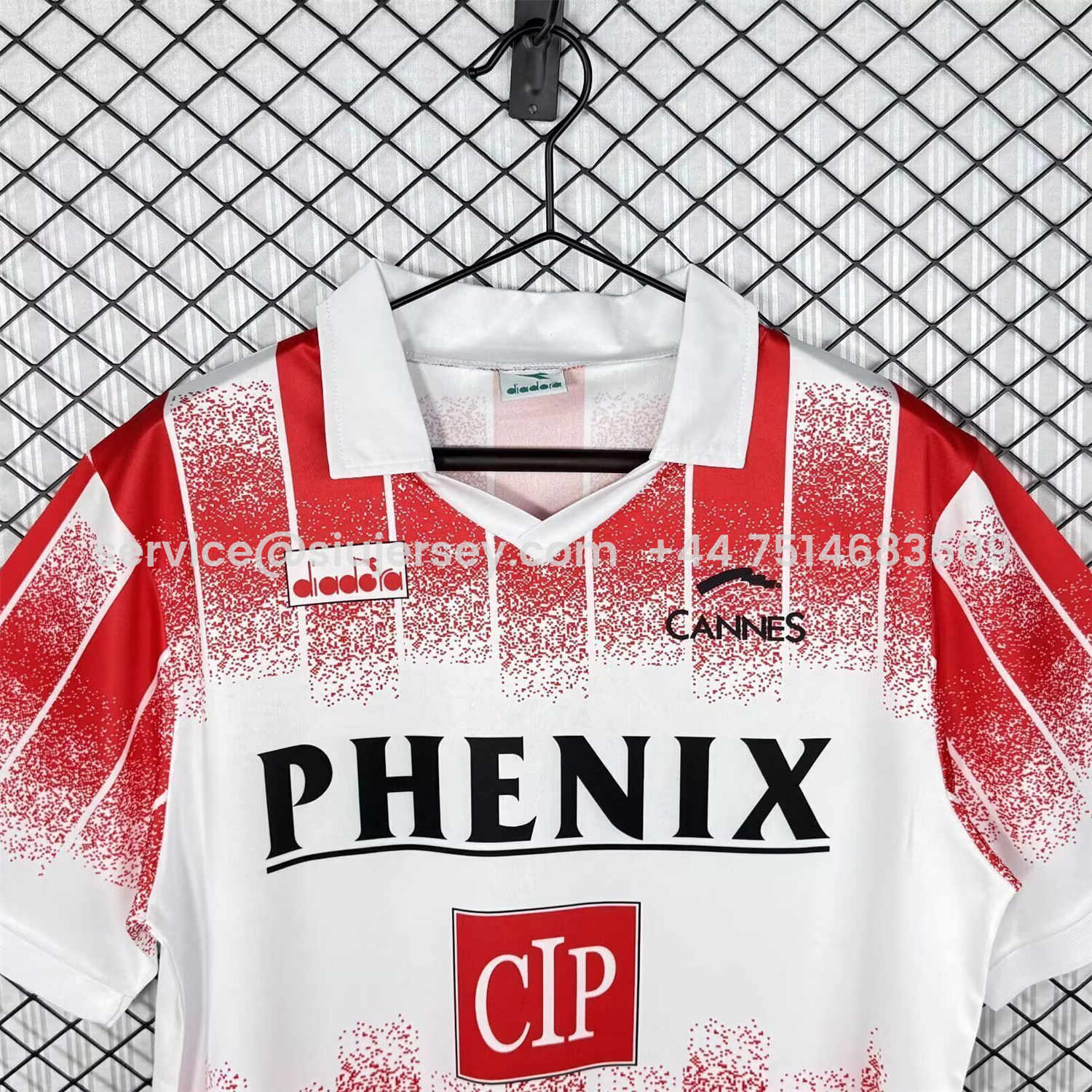 SIUjerseys-Retro AS Cannes 1991-92 Home Jersey
