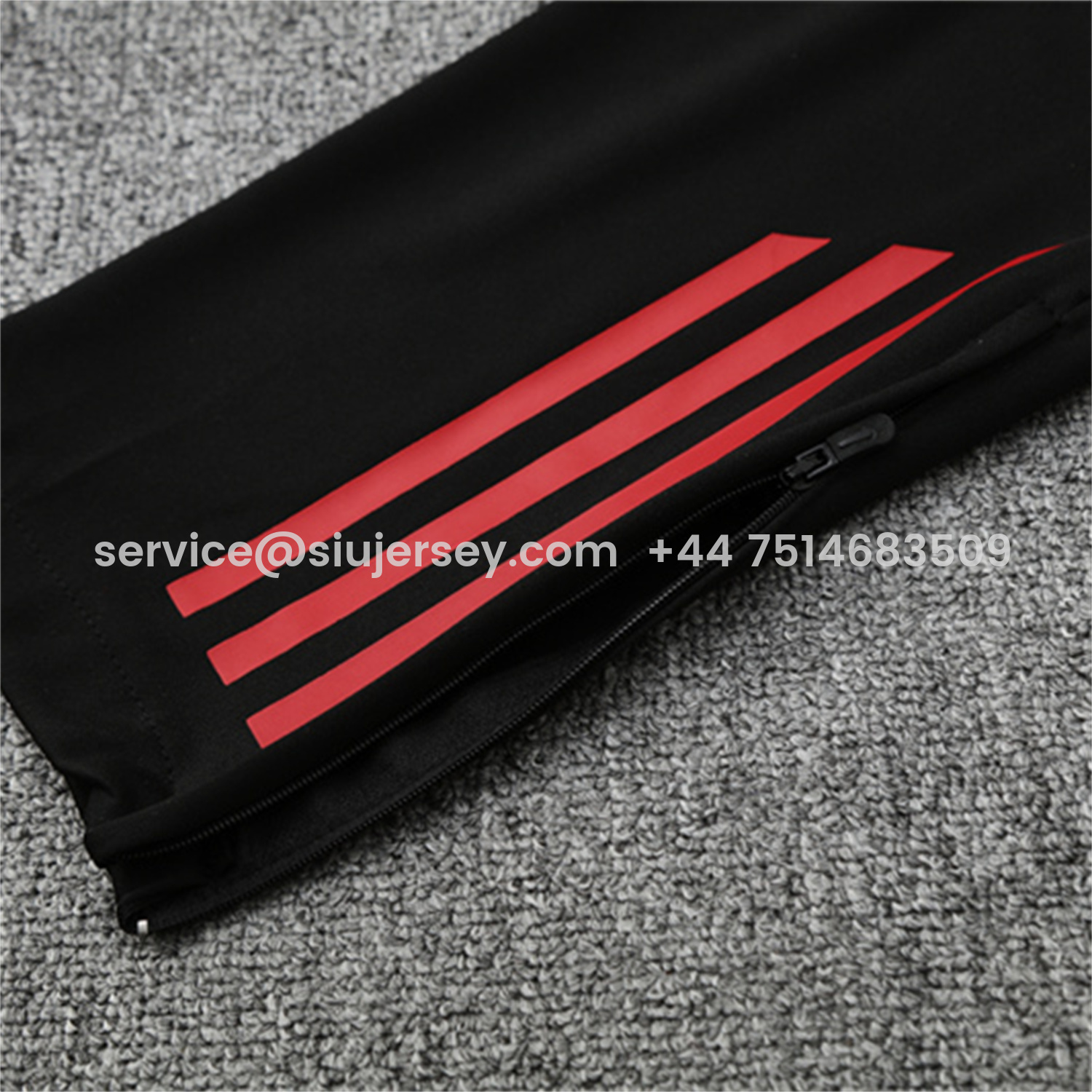 SIUjerseys-Liver.pool 25-26 Kids Long Sleeve Training Set - Black Top & Black Pants