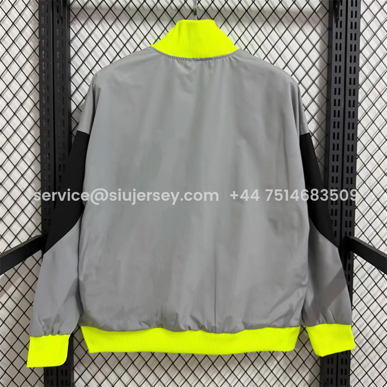 SIUjerseys-Sporting CP 25-26 Windbreaker Jacket - Grey