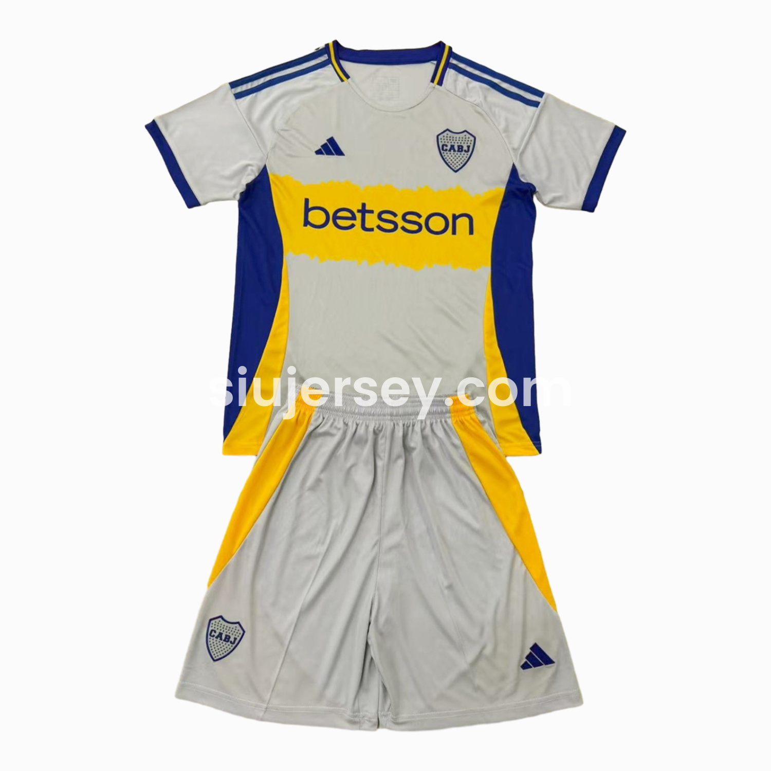 SIUjerseys-Boca Juniors 25-26 Grey Concept Kids Kit