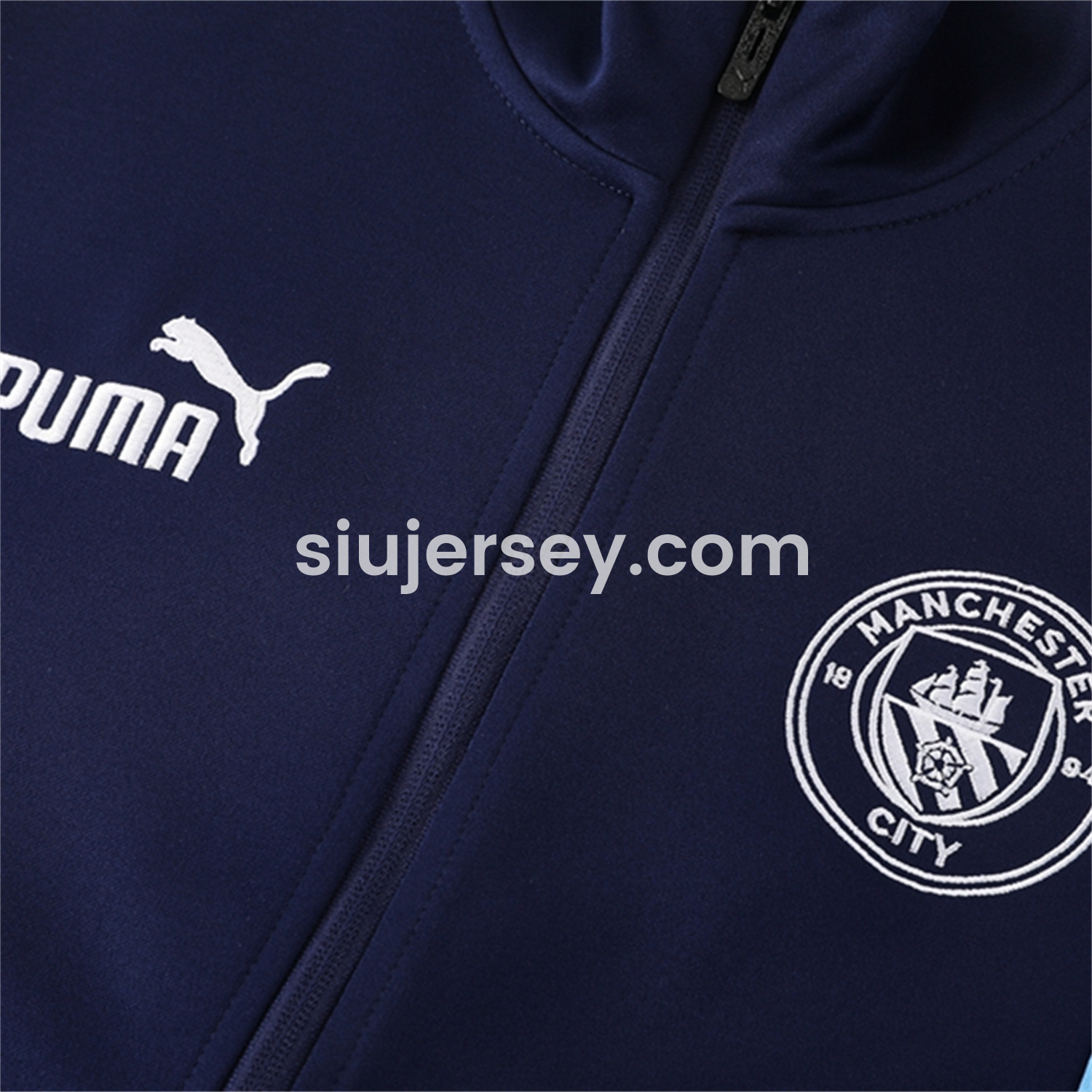 SIUjerseys-Manchester City 25-26 Jacket Training Tracksuit - Deep Blue Jackets & Pants