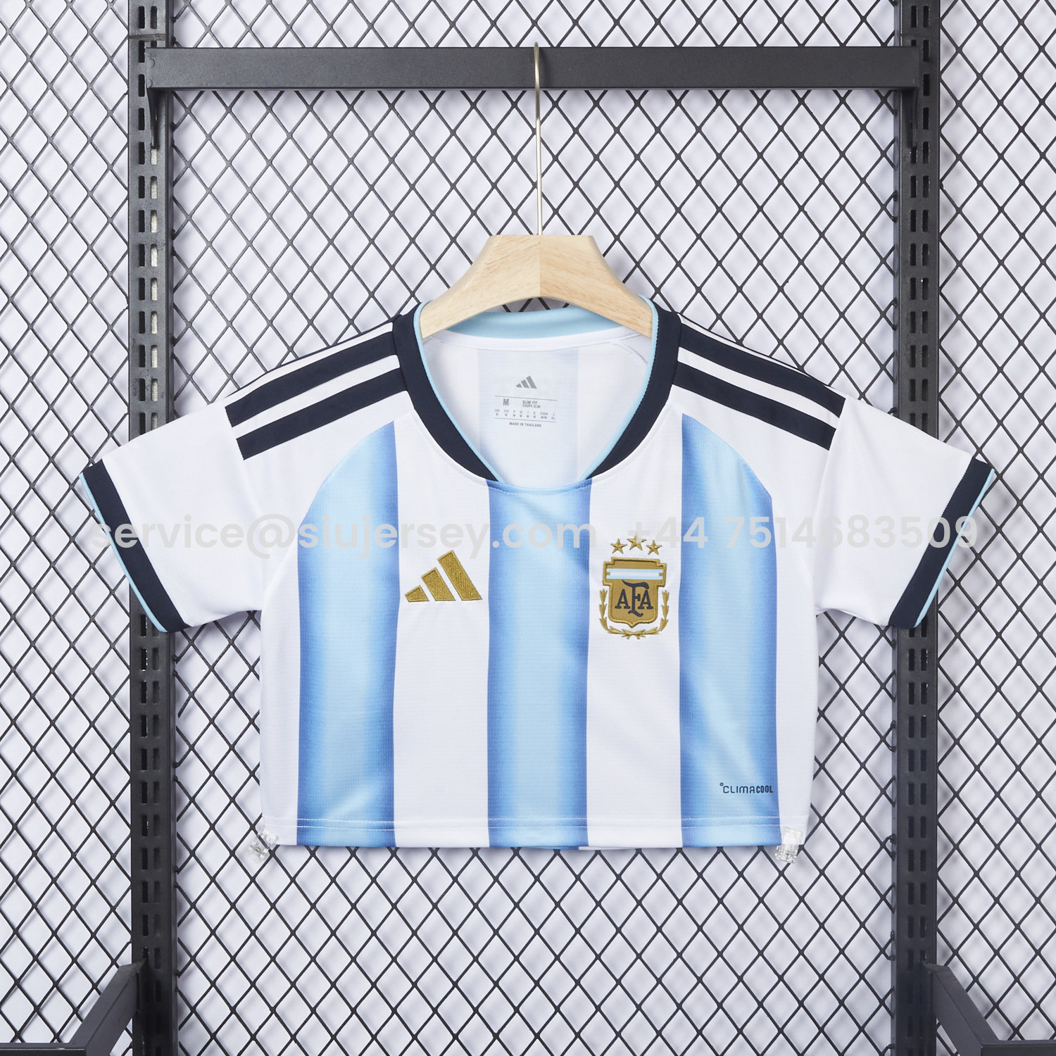 SIUjerseys-Women's Argentina 2026 Home Cropped Jersey