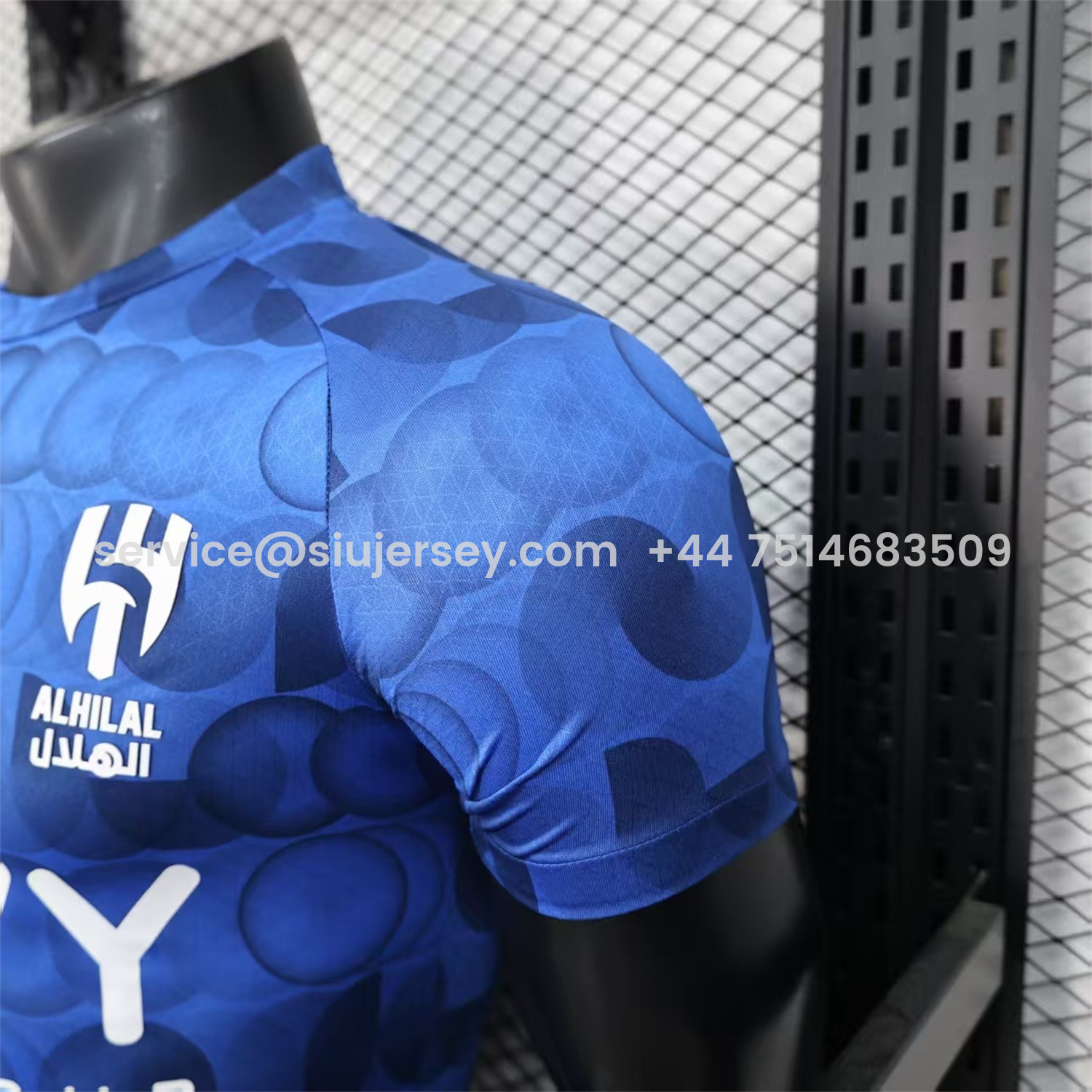 SIUjerseys-Al Hilal Riyadh Crescent 25-26 Pre-Match Training Blue Jersey - Player Version