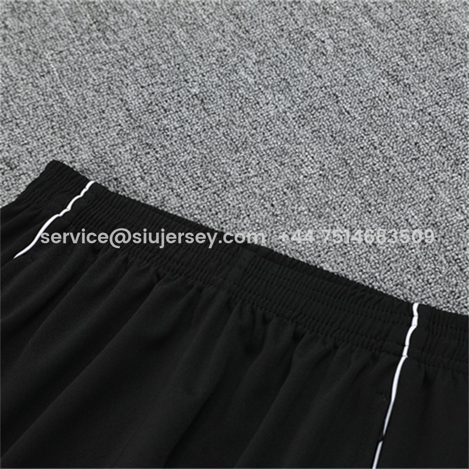 SIUjerseys-Japan 25-26 Long Sleeve Training Set - Light Grey Top and Black Pants