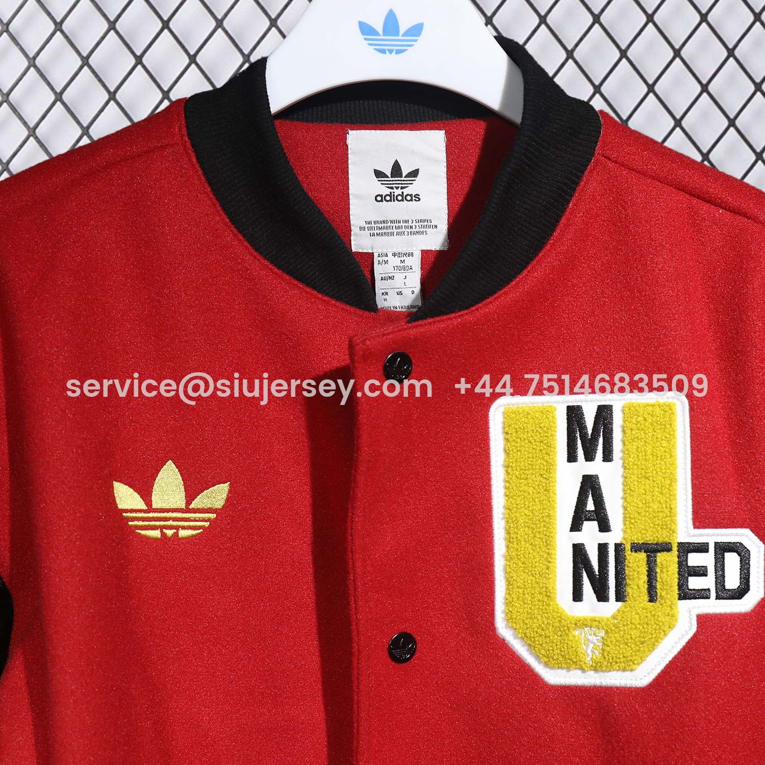 SIUjerseys-Manchester United 25-26 Warm Windbreaker Jacket - Red And Black