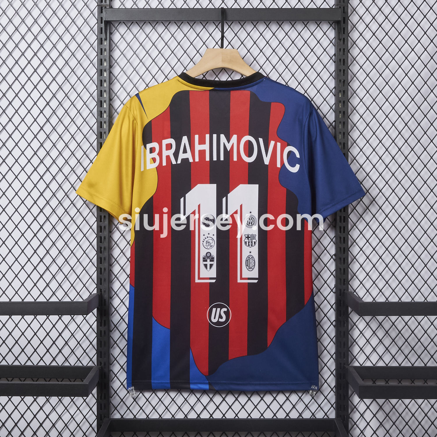 SIUjerseys-Zlatan Ibrahimović Career Commemorative Jersey - Fans Version - AC Milan Inter Milan Barcelona Ajax Paris Saint-Germain PSG Sweden