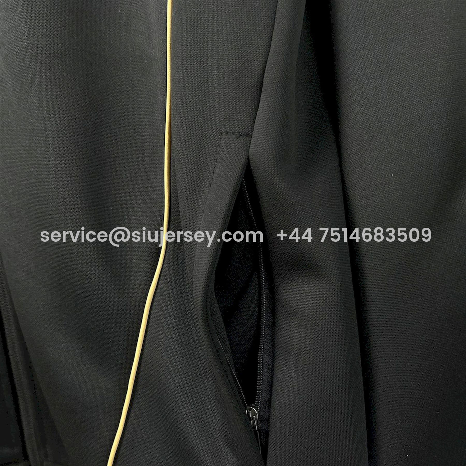 SIUjerseys-Portugal 25-26 Eusebio Special Windbreaker Training Set - Black White Top and Pants