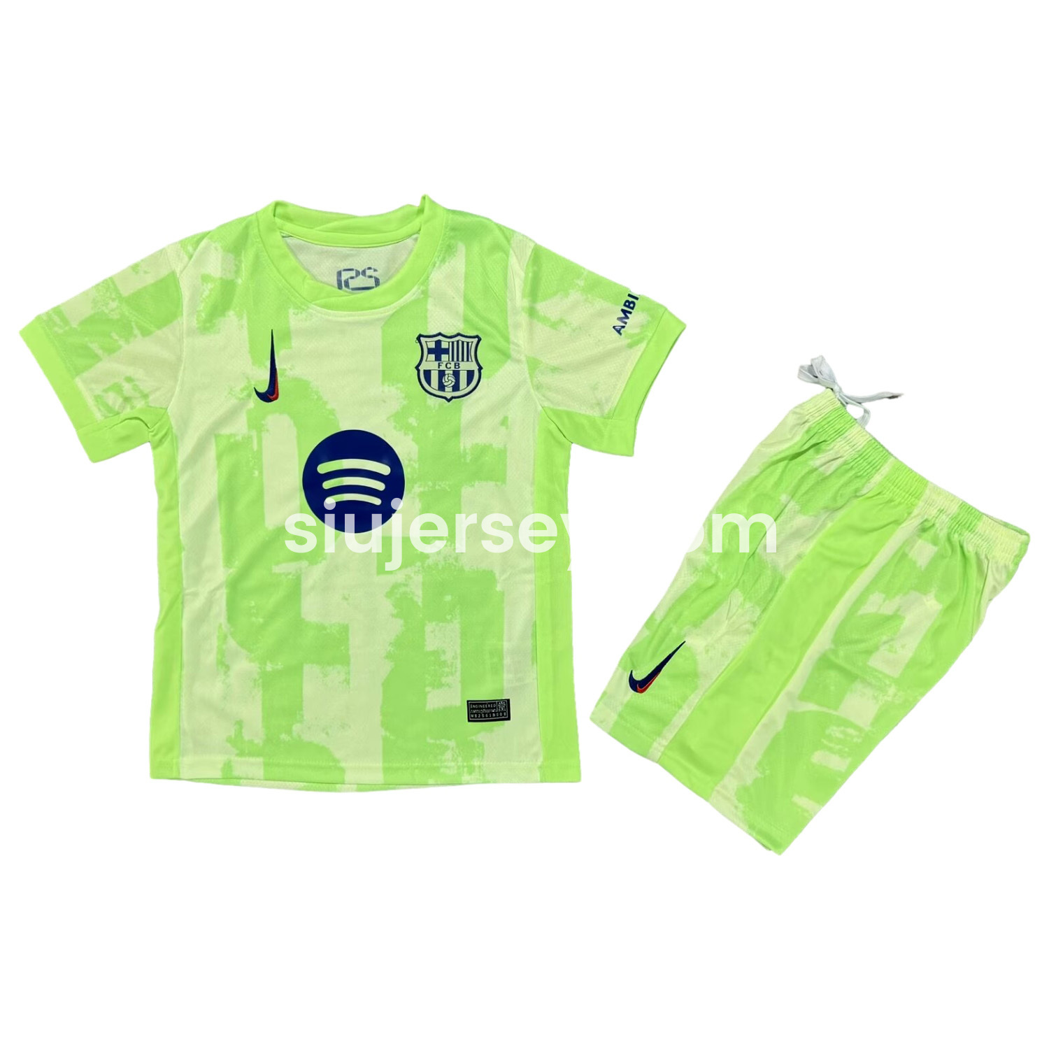 SIUjerseys-Barcelona 24-25 Third Kids Kit with New Sponsor