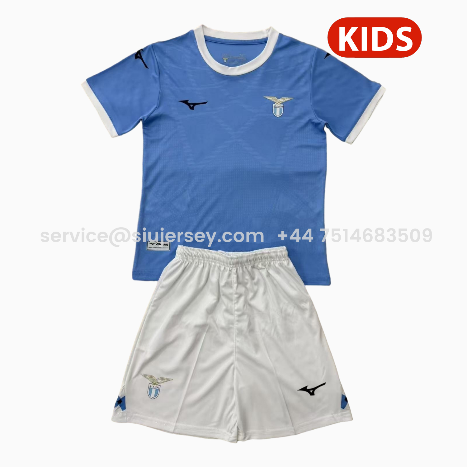 SIUjerseys-Lazio 25-26 Home Kids Kit