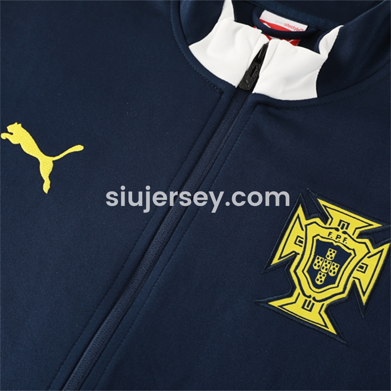 SIUjerseys-Portugal 25-26 Jacket Training Tracksuit - Deep Blue Jackets and Pants