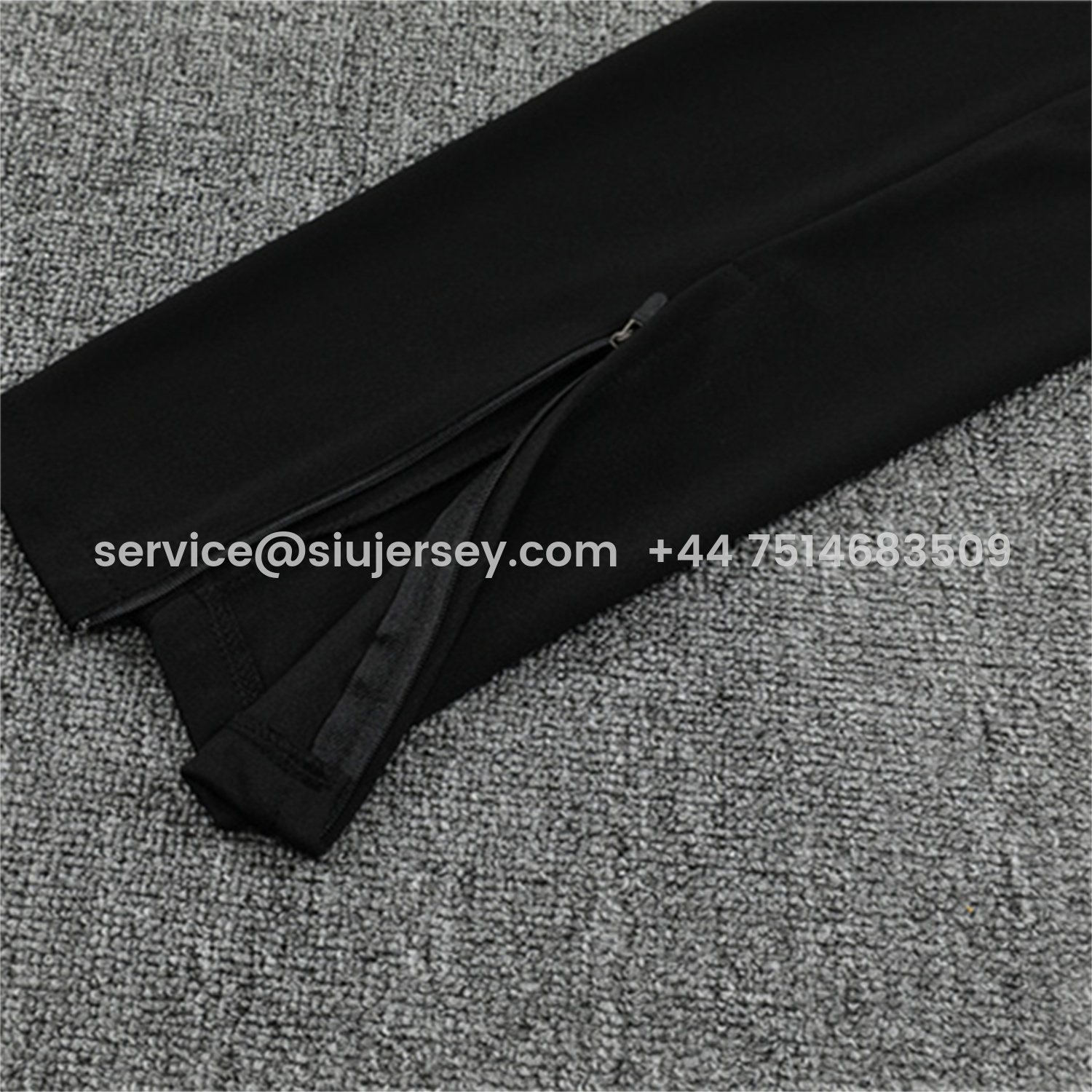 SIUjerseys-AC Milan 25-26 Long Sleeve Training Set - Black Top & Black Pants