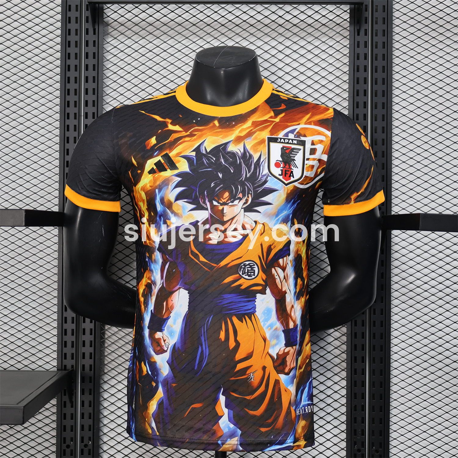 SIUjerseys-Japan 25-26 Goku Fighting Form Black Special Jersey - Player Version