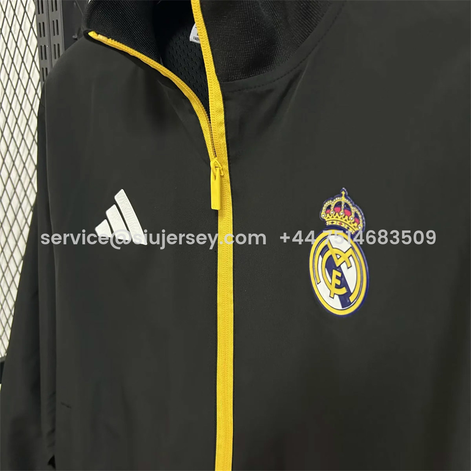 SIUjerseys-Real Madrid 25-26 Windbreaker Jacket - Black
