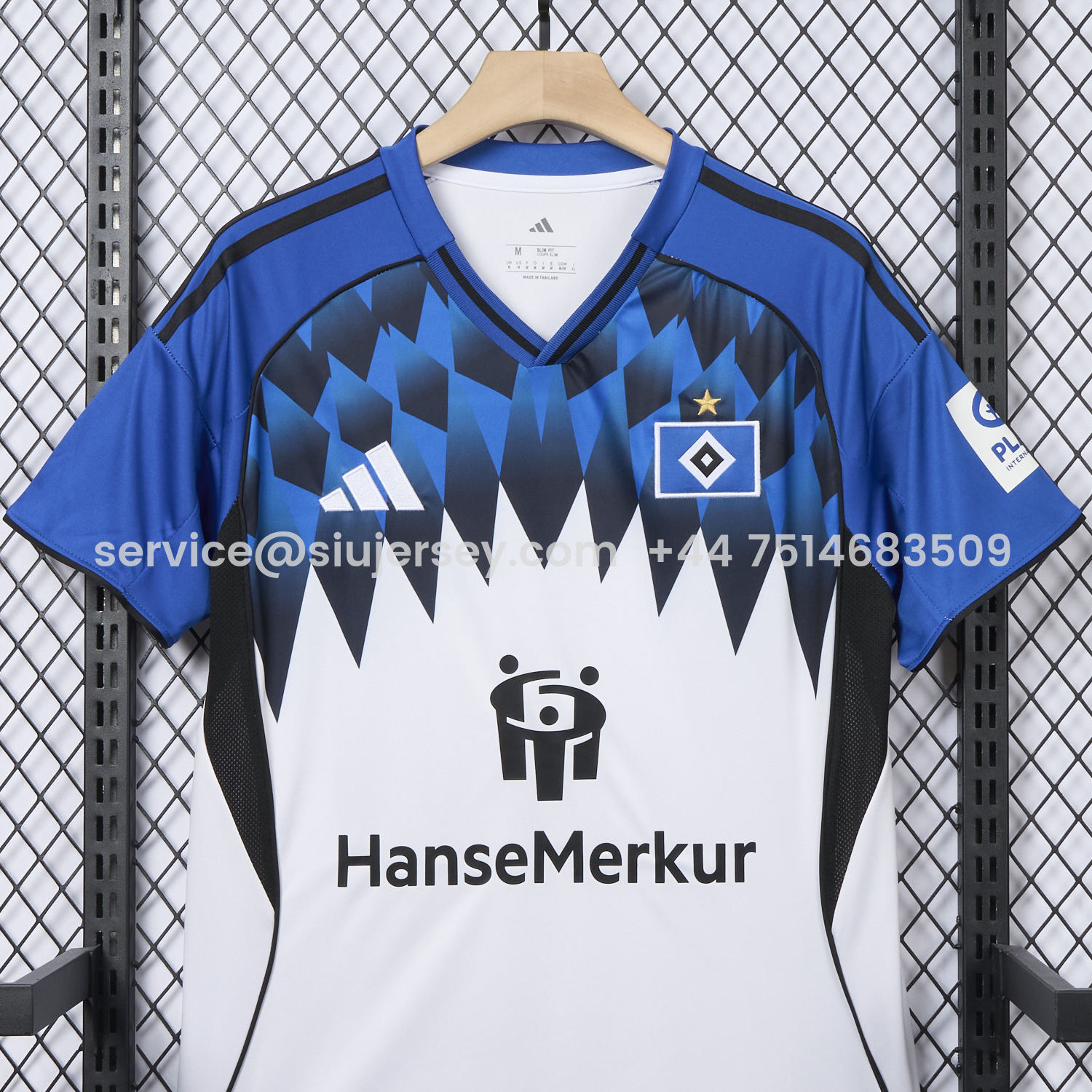 SIUjerseys-【Embroidered Team Badge】Hamburger SV 25-26 Home Jersey - Fans Version