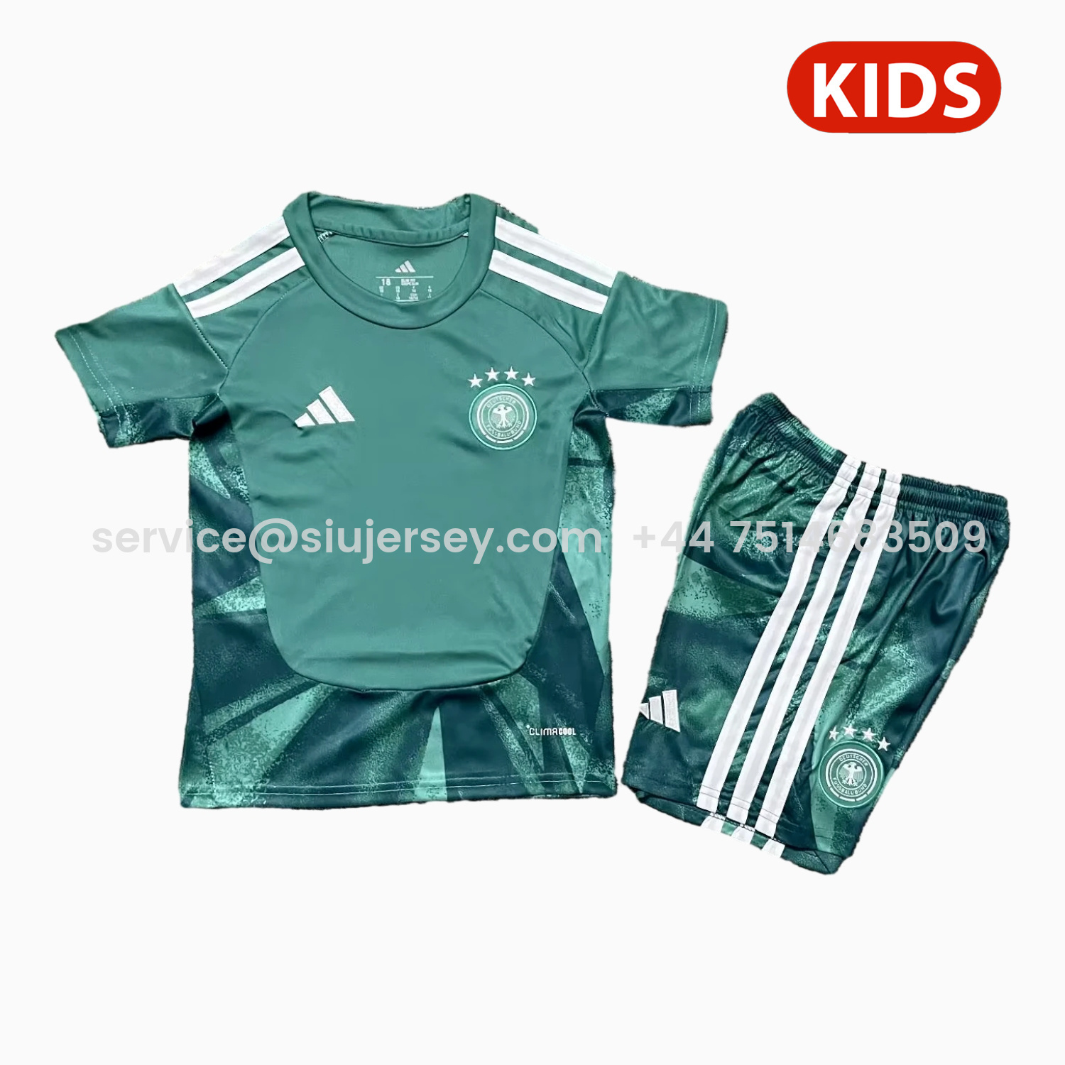 SIUjerseys-Germany 2026 Goalkeeper Green Kids Kit