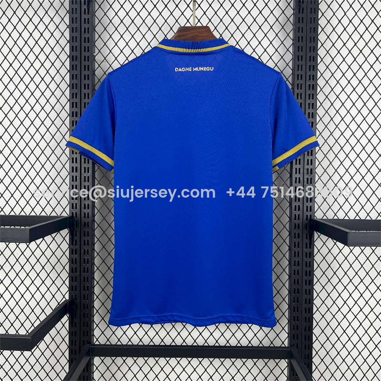 SIUjerseys-AS Monaco 25-26 Away Blue Jersey - Fans Version