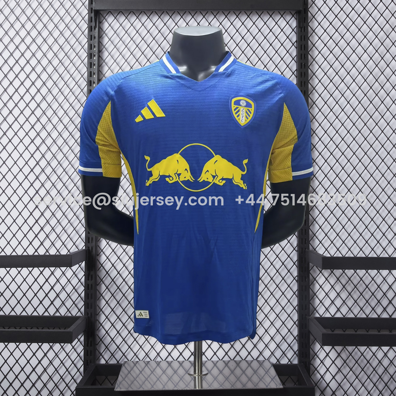 SIUjerseys-Leeds United 25-26 Away Blue Jersey - Player Version