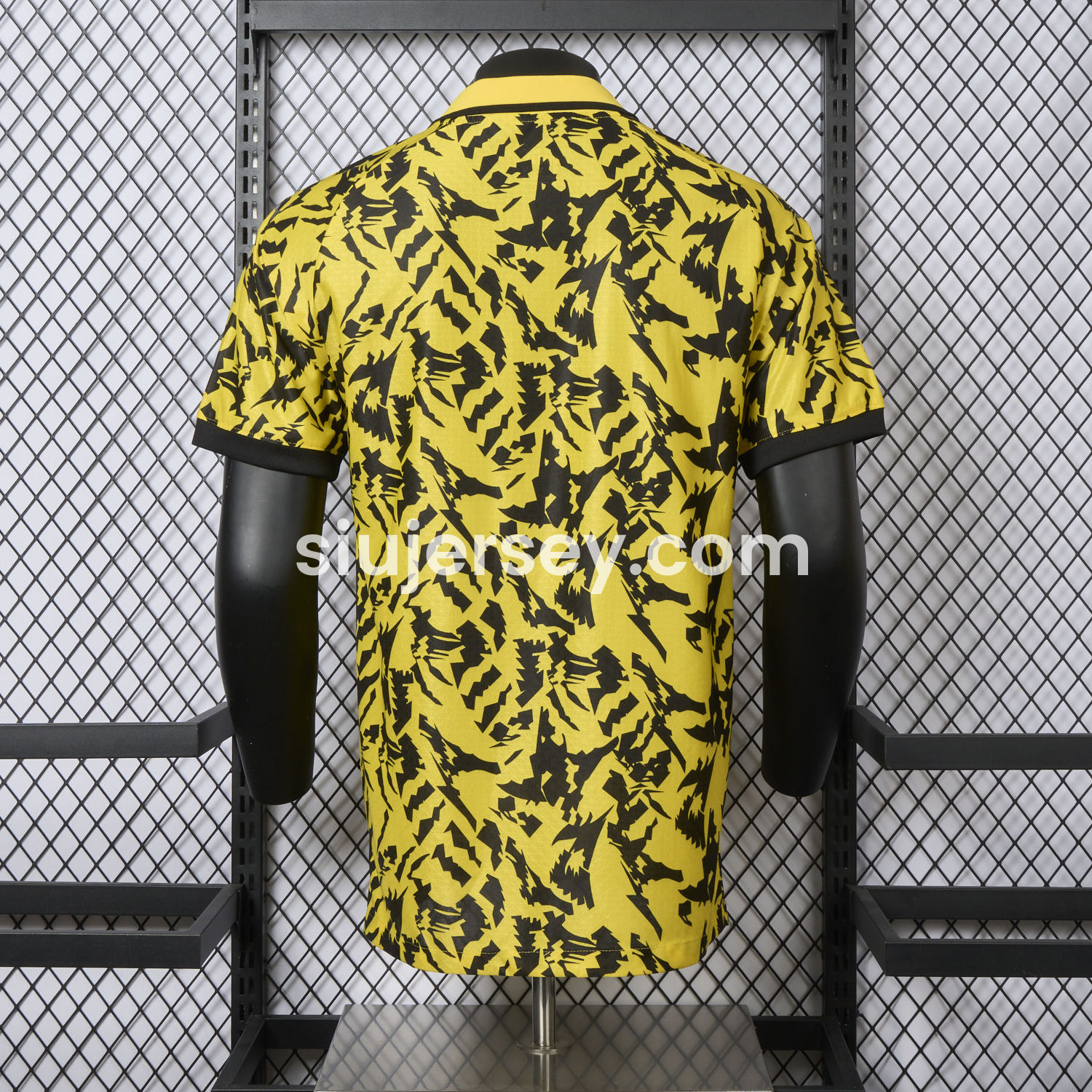SIUjerseys-Dortmund 25-26 Black Disordered Texture Yellow Special Jersey - Player Version