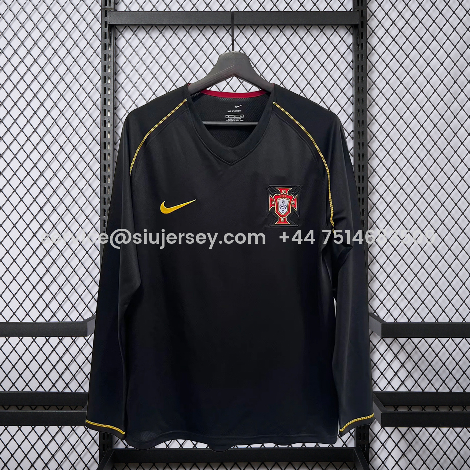 SIUjerseys-Retro Portugal 2006 Away Long Sleeves Jersey
