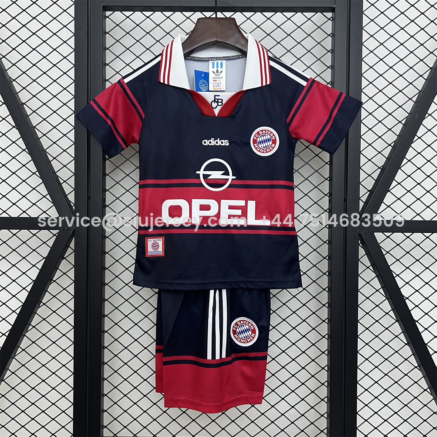SIUjerseys-Retro Bayern Munich 1997-99 Home Kids Kit