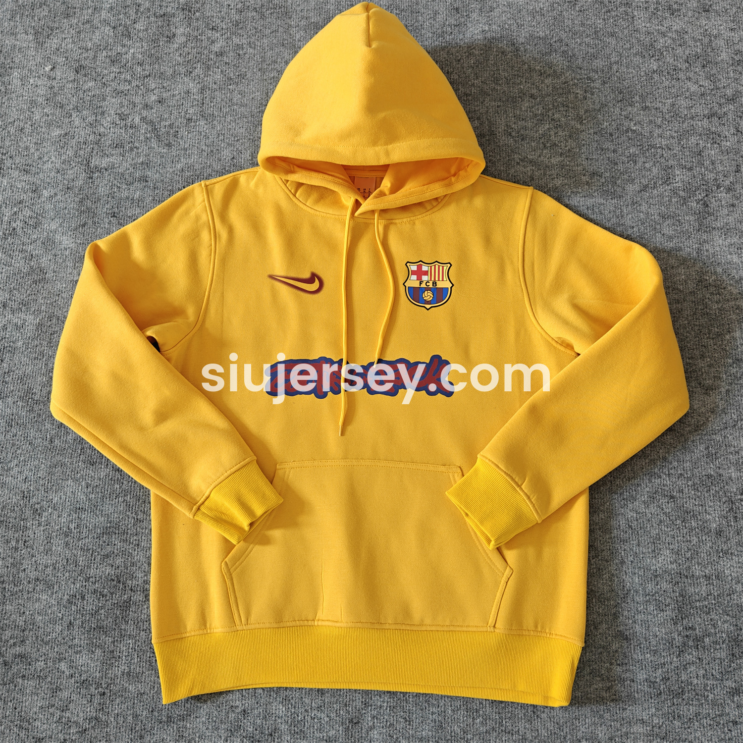 SIUjerseys-Barcelona x Travis Scott Team Logo On Both Sides Unisex Pullover Hoodie