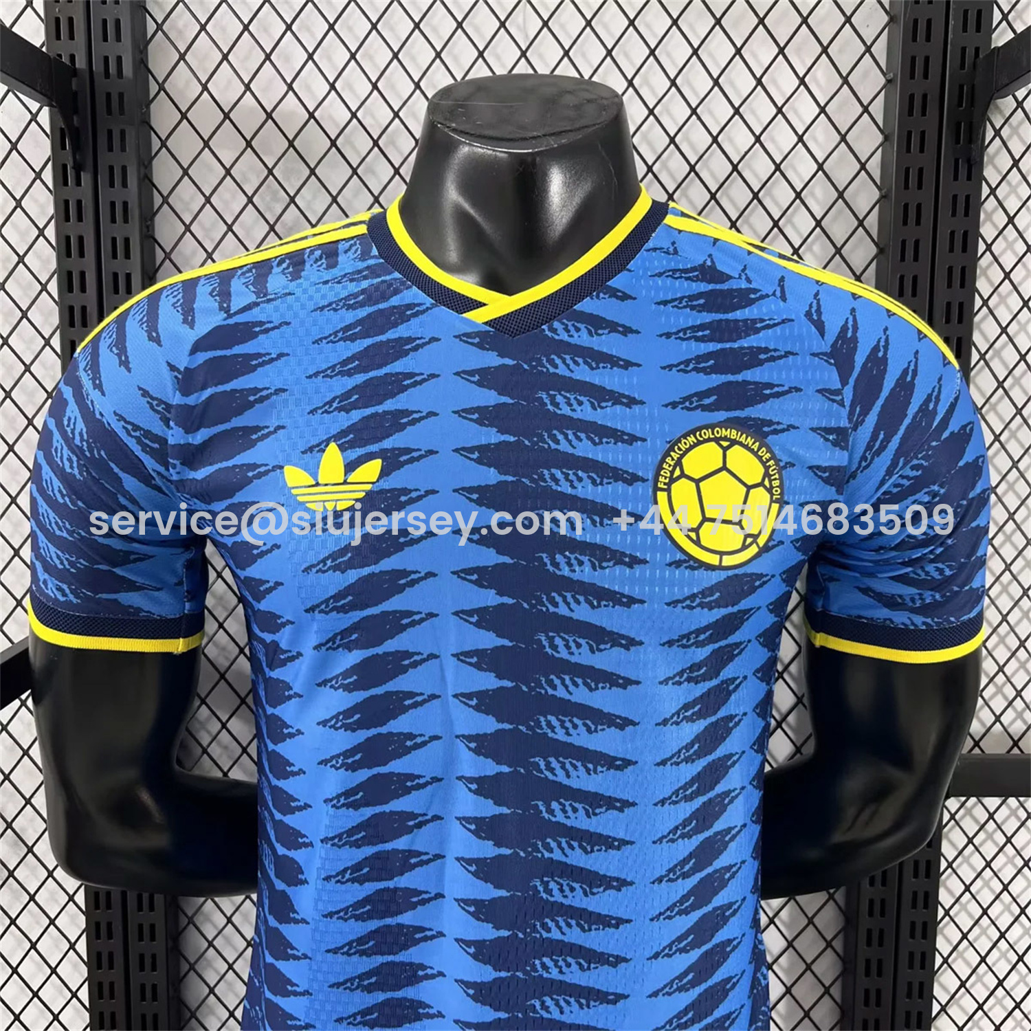 SIUjerseys-Colombia 2026 Away Blue Jersey - Player Version