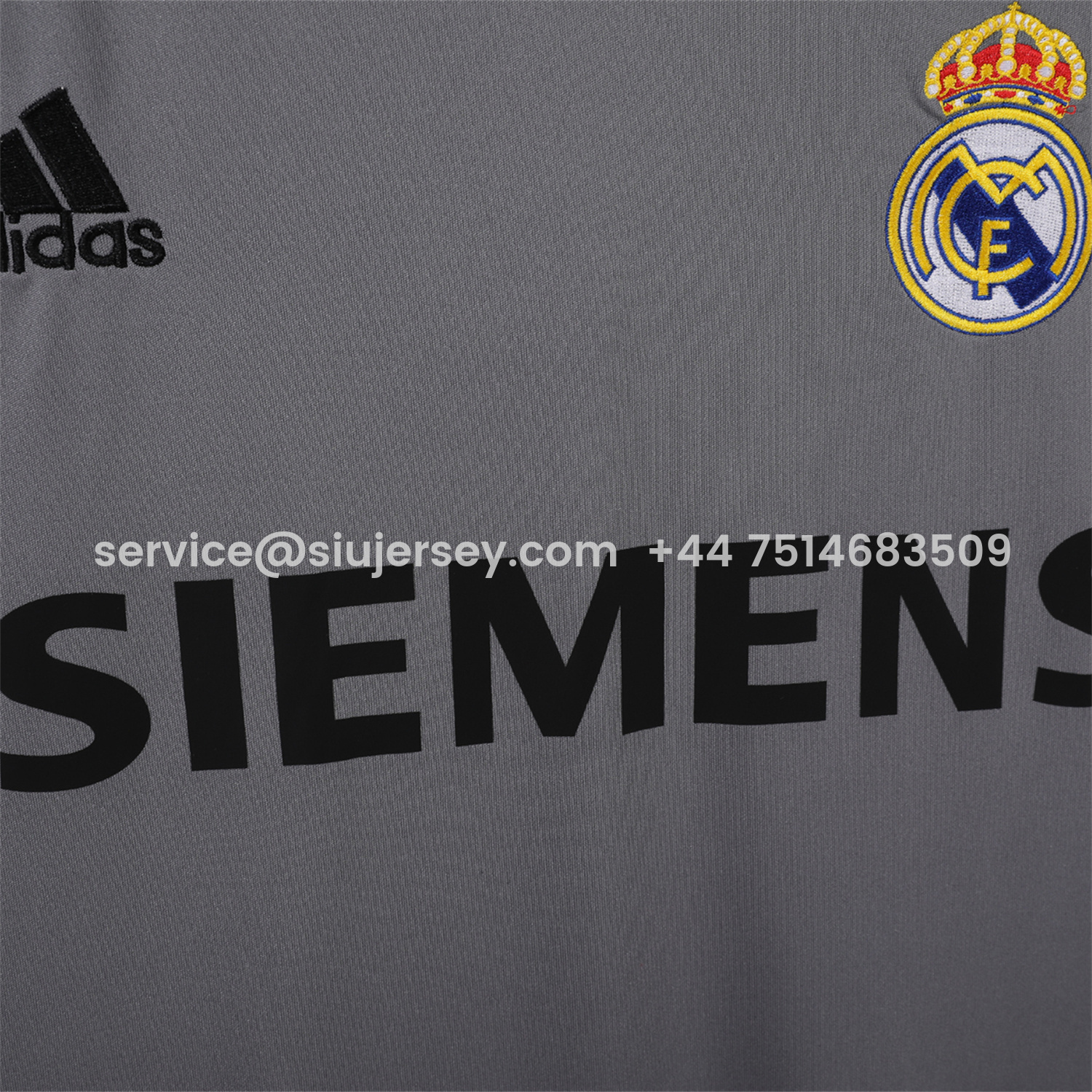 SIUjerseys-Retro Real Madrid 04-05 Third Grey Jersey