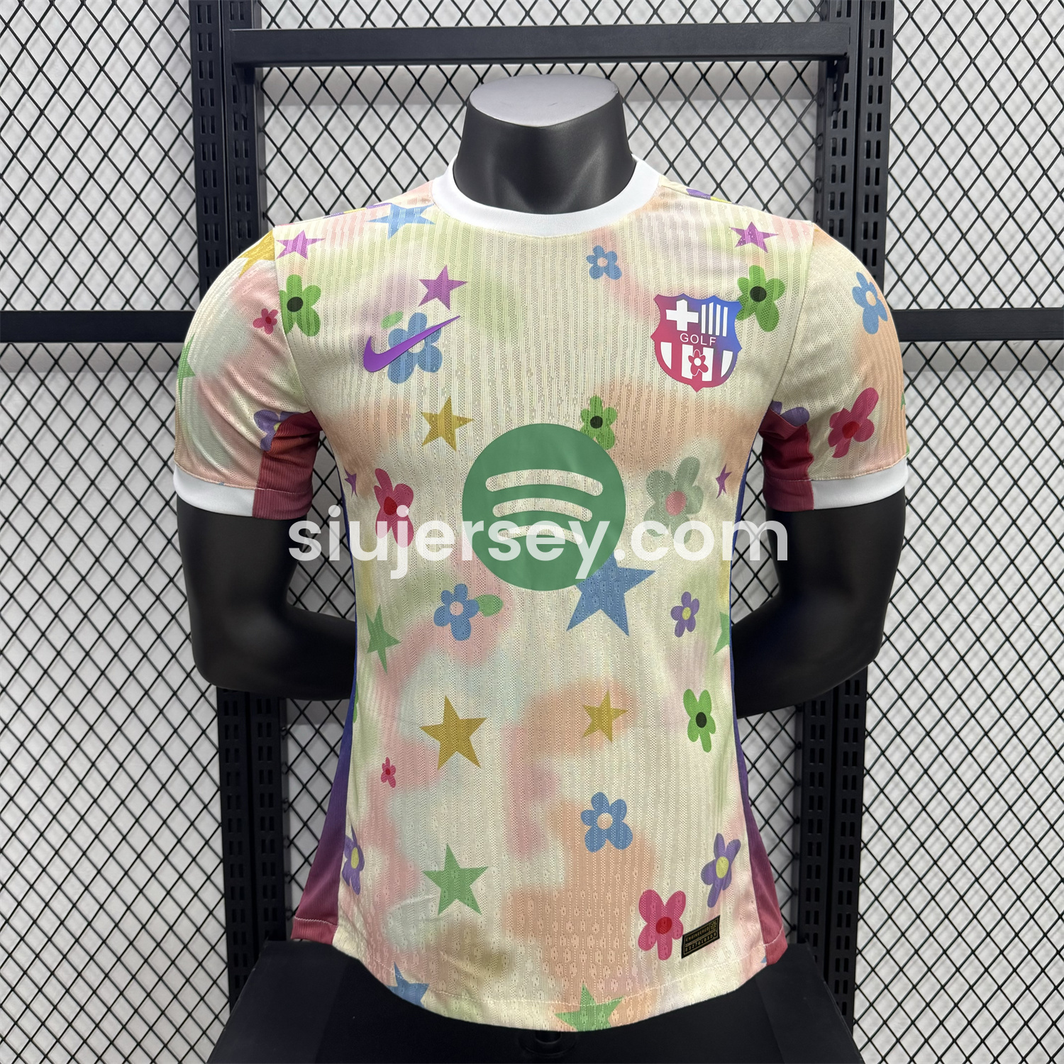SIUjerseys-Barcelona 25-26 Golf Color Petals Special Yellow Jersey - Player Version