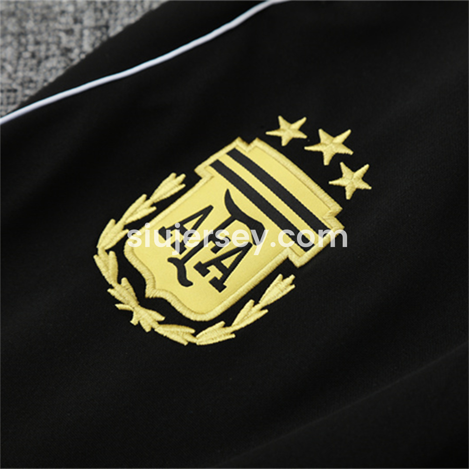 SIUjerseys-Argentina 25-26 Long Sleeves Training Set - Black Top & Black Pants