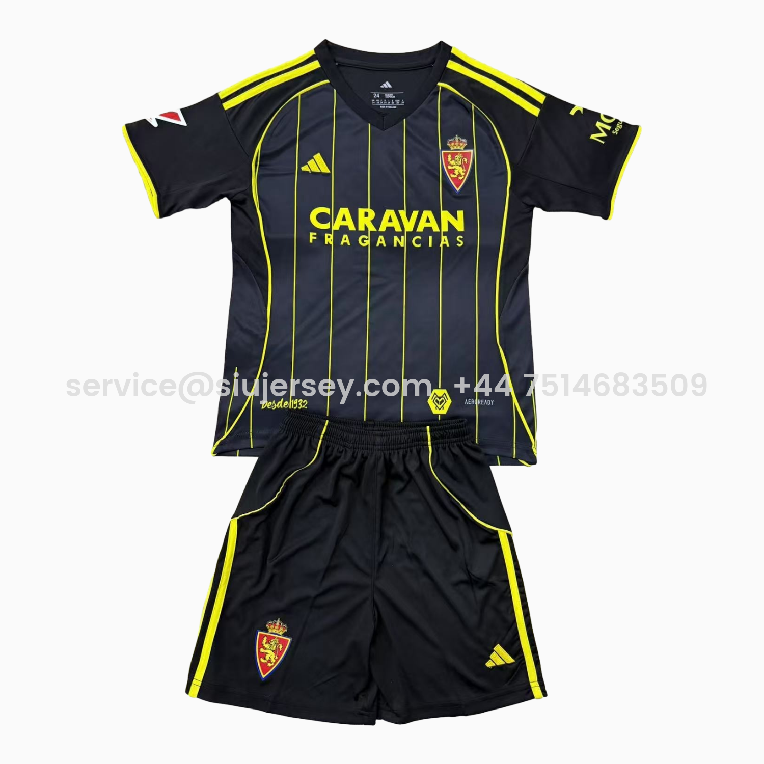 SIUjerseys-Real Zaragoza 25-26 Away Men's Adult Jersey Set - Fans Version