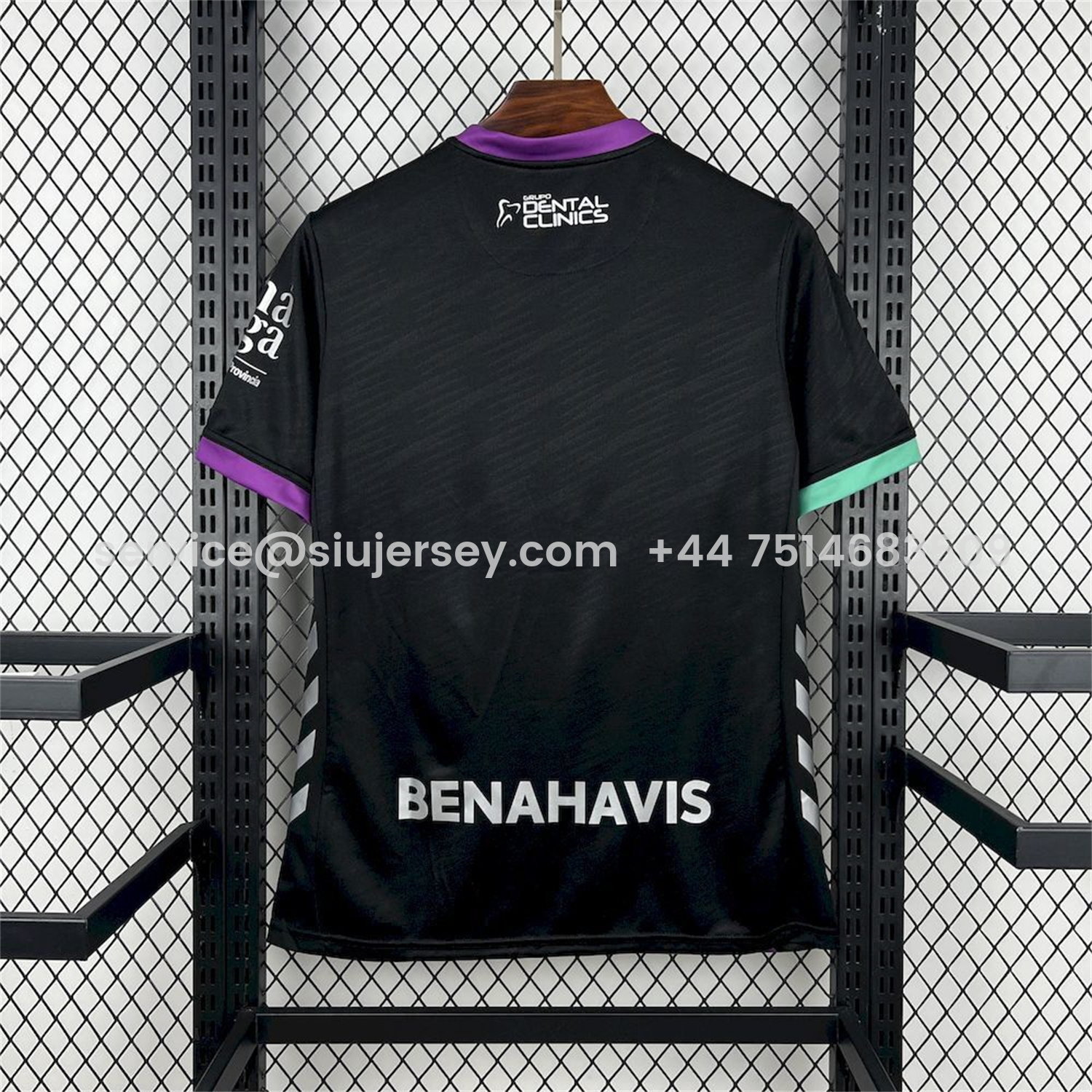 SIUjerseys-Malaga 25-26 Away Black Jersey - Fans Version