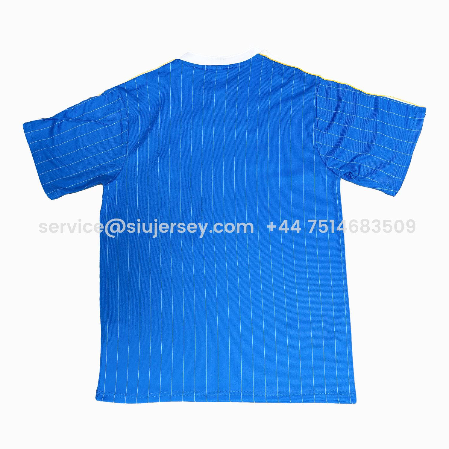 SIUjerseys-Real Madrid 25-26 Trefoil White Lines Blue Travel Jersey - Fans Version