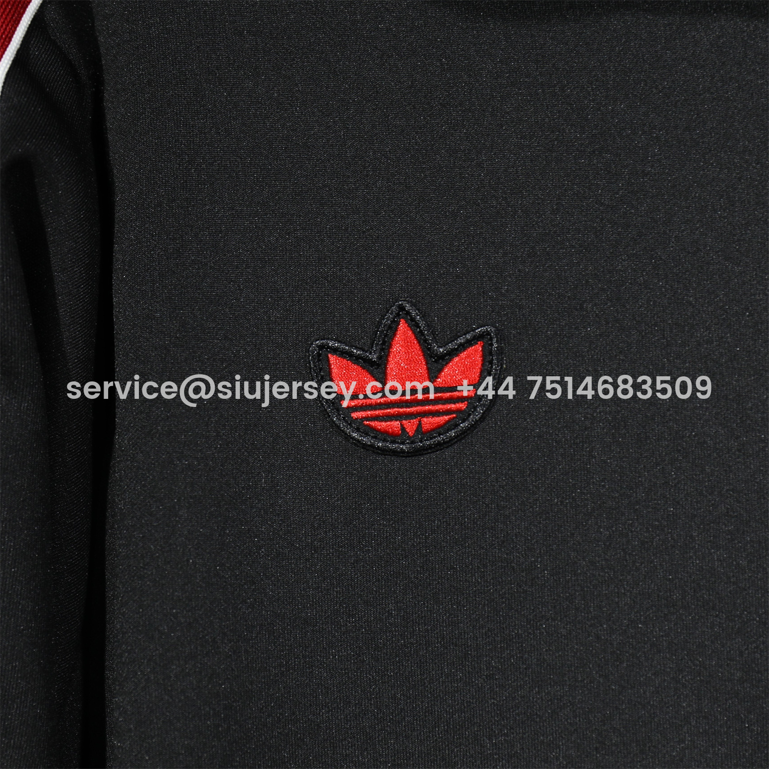 SIUjerseys-Manchester United 25-26 Red Lines Training Set - Black Top and Black Pants