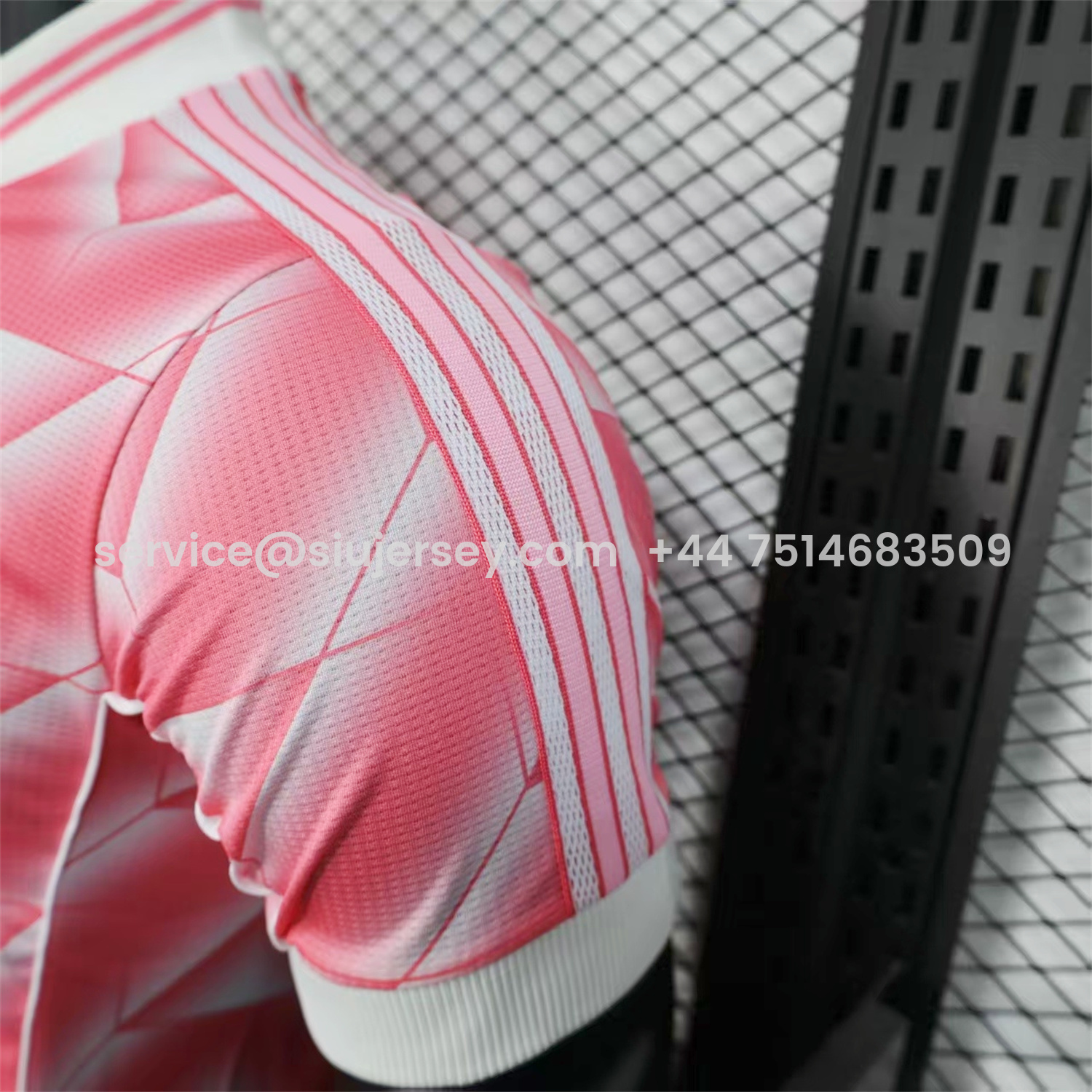 SIUjerseys-Real Madrid 25-26 Refracted Pink Light White Special Jersey - Player Version