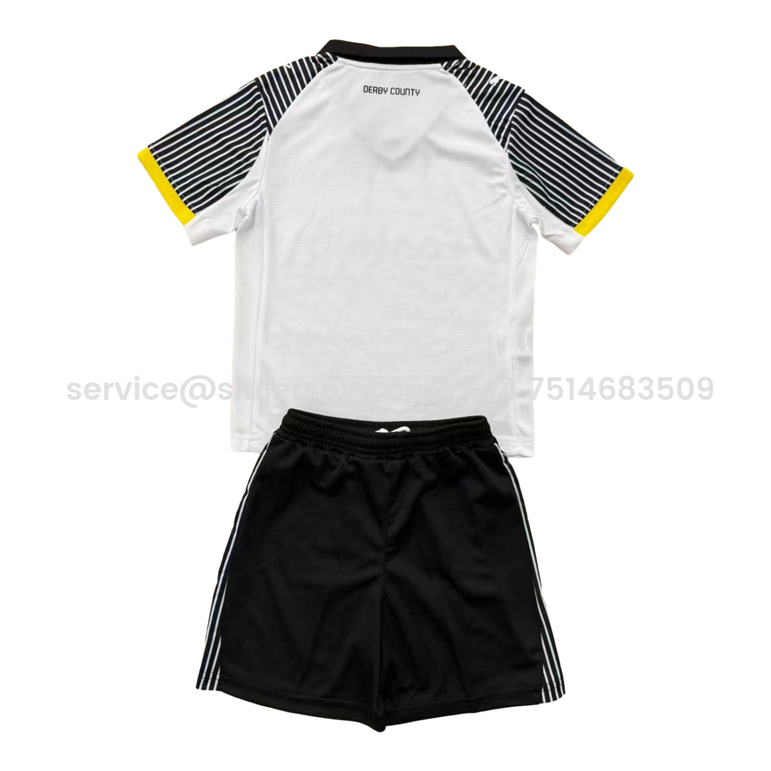 SIUjerseys-Derby County 25-26 Home Kids Kit