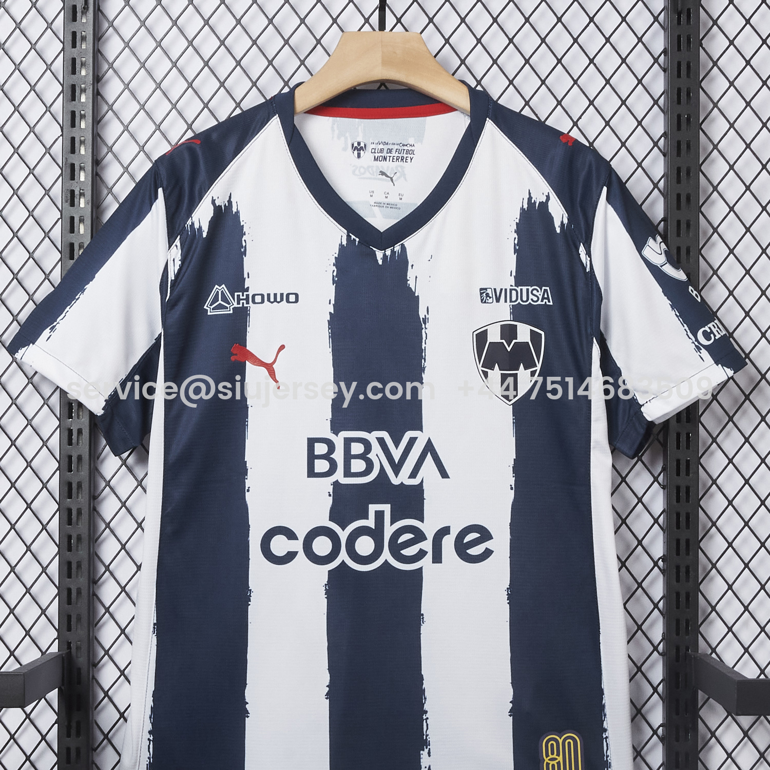 SIUjerseys-Rayados Monterrey 25-26 Home Stripes Jersey - Fans Version
