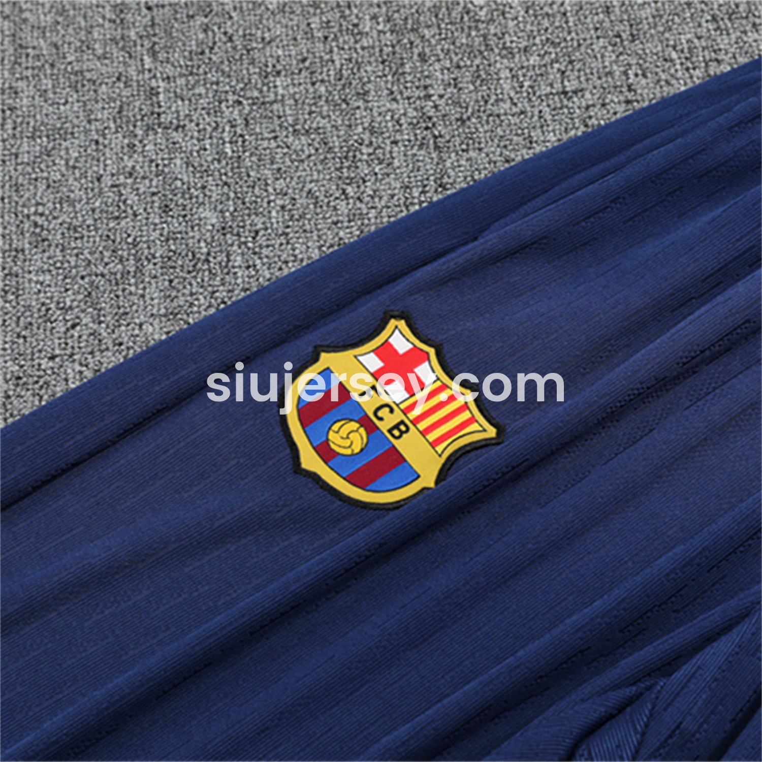 SIUjerseys-Barcelona 25-26 Kid Long Sleeves Training Set - Royal Blue Top & Royal Blue Pants