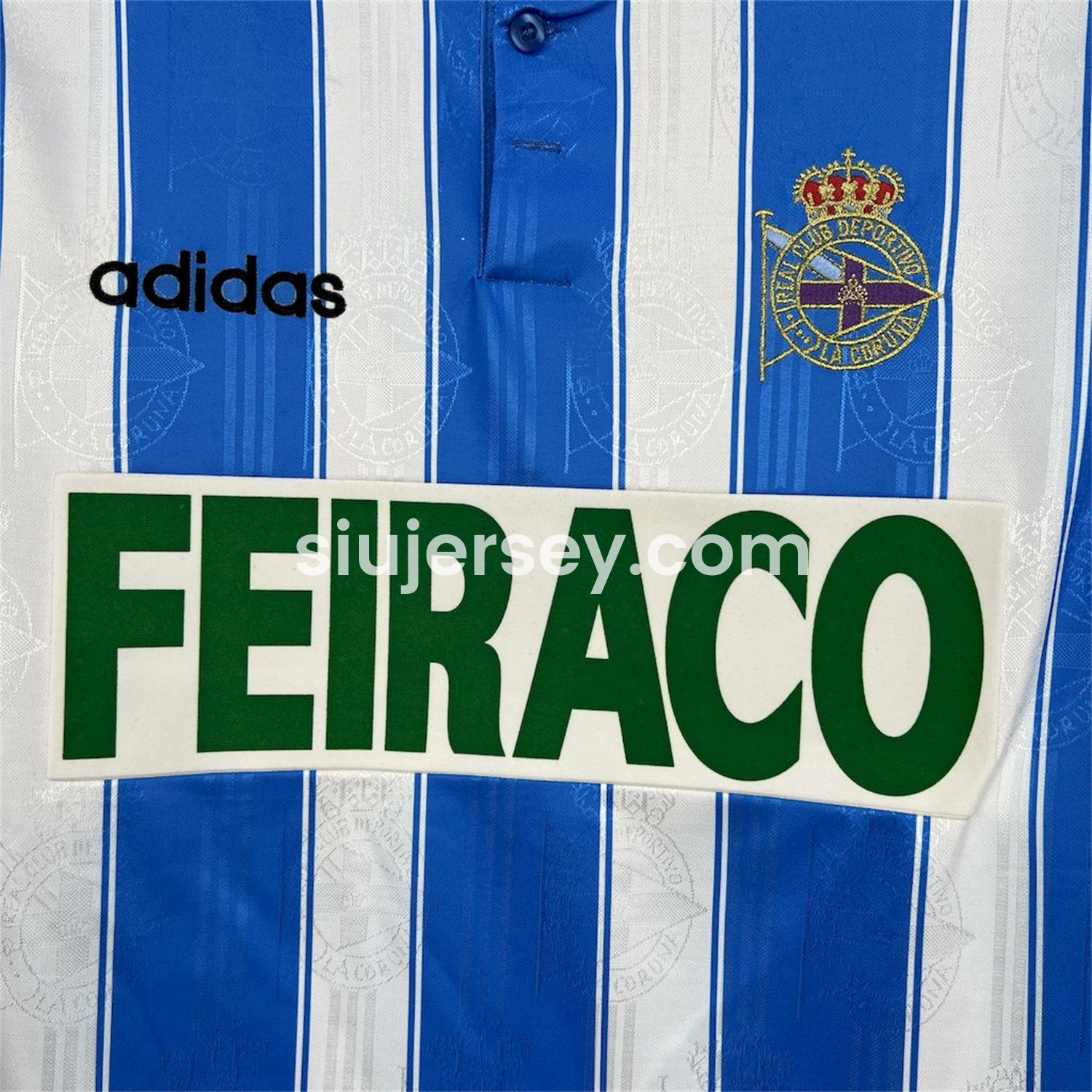 SIUjerseys-Retro Deportivo de La Coruña 1997-98 Home Jersey