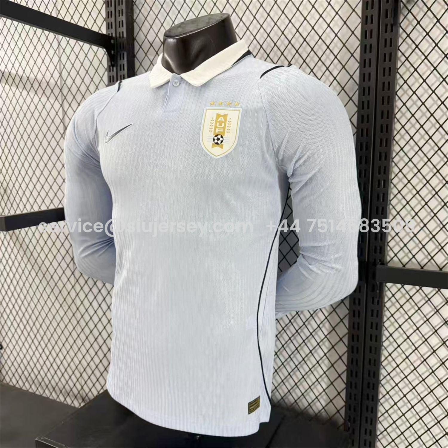 SIUjerseys-Uruguay 2026 Home Long Sleeves Jersey - Player Version