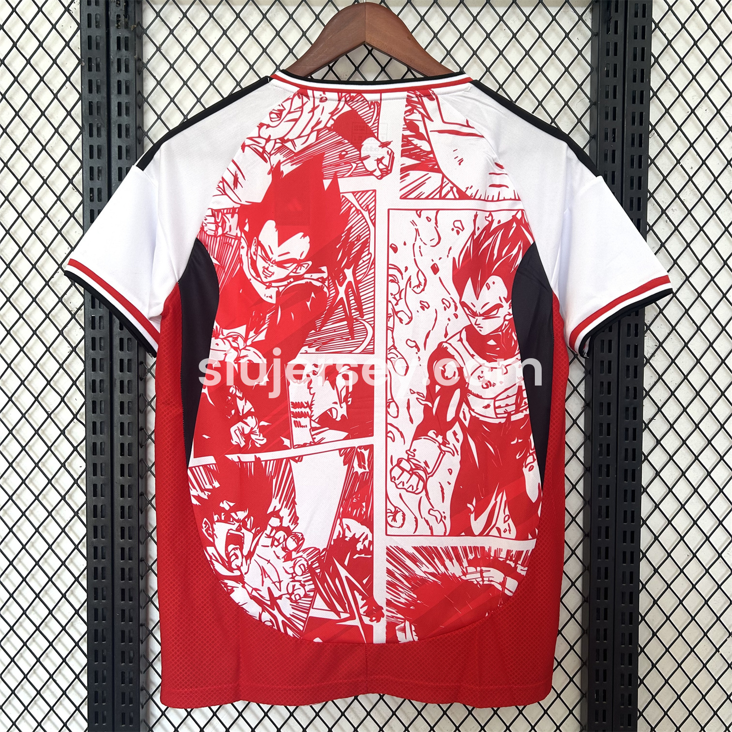 SIUjerseys-Japan 25-26 Red Vegeta Comic Slice Special Edition Jersey - Fans Version