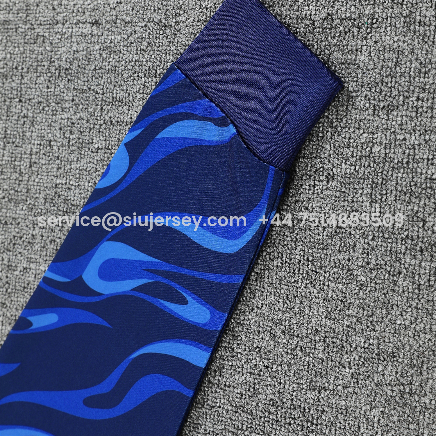 SIUjerseys-Real Madrid 25-26 Training Hoodie Set - Blue Hoodie and Deep Blue Pants