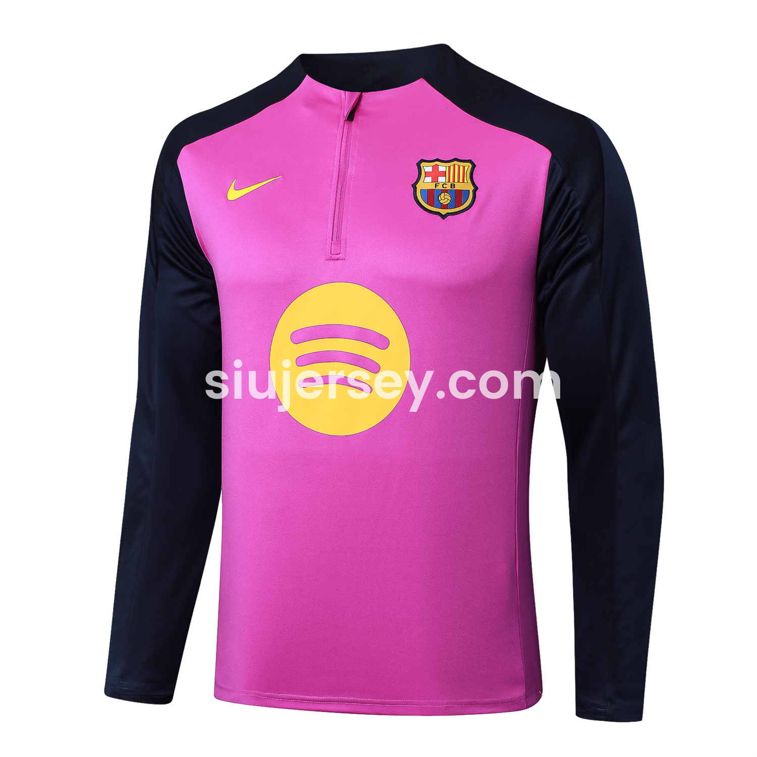 SIUjerseys-Barcelona 25-26 Long Sleeve Training Set - Purple Top and Deep Blue Pants
