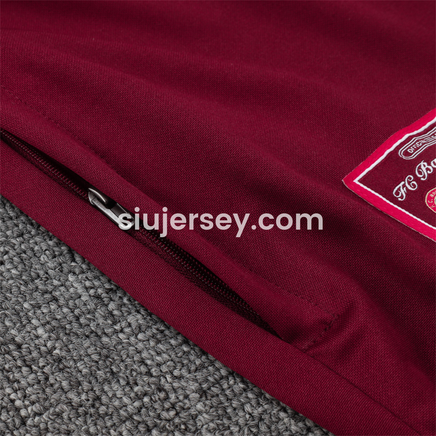 SIUjerseys-Bayern Munich 25-26 Originals Terrace Icon Jacket Training Tracksuit - Deep Red